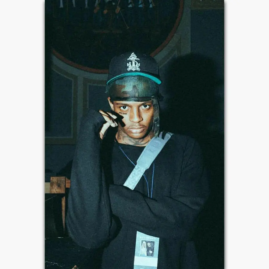 B082 Лыжная маска The Slump God Rapper Hip Hop Singer Star Silk тканевый плакат Art украшение для спальни