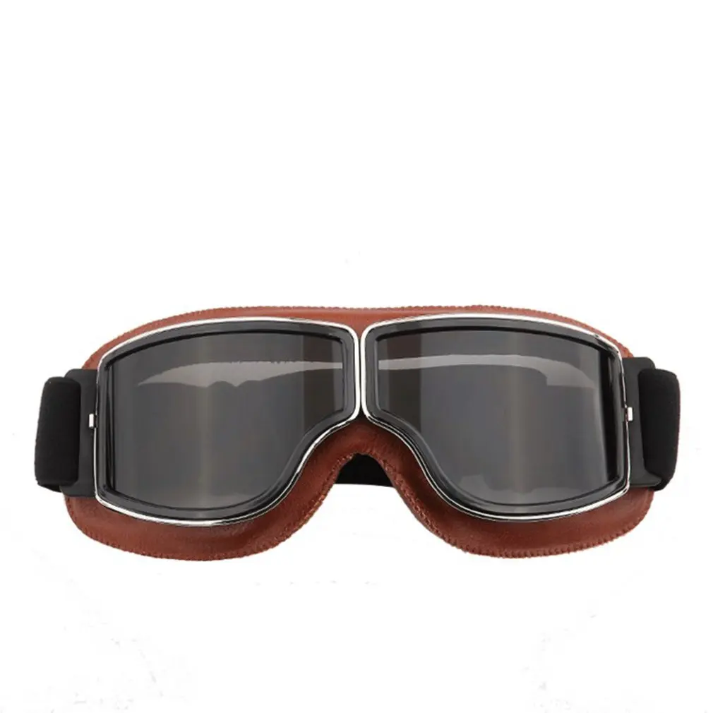 

Motorcycle Goggles Off-Road Riding Glasses Retro Leather Glasses Anti-Sand Personality Glasses Anti-Fall