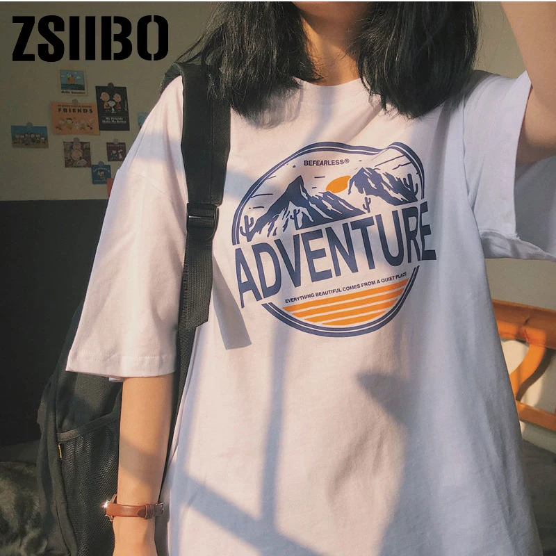 style cartoon cute Rabbit Devil letters print pink T-shirt women Summer tee girl tops Goth clothes tee женские футболки Harajuku