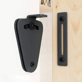 安い スライディング納屋ドアラッチロックの仕事ポケットガレージ小屋木製ゲート