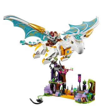 

In stock 41179 Toys girl gift 10550 Elves After The Rescue Cction Dragon Building Block Bricks Toy Children Compatible Lepining