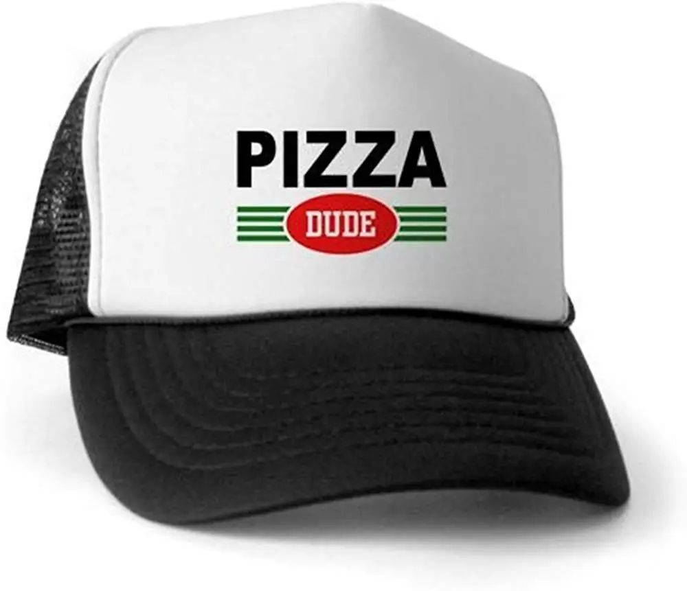 Pizza Dude Trucker Hat- Trucker Hat, Classic Baseball Hat, Unique Trucker Cap