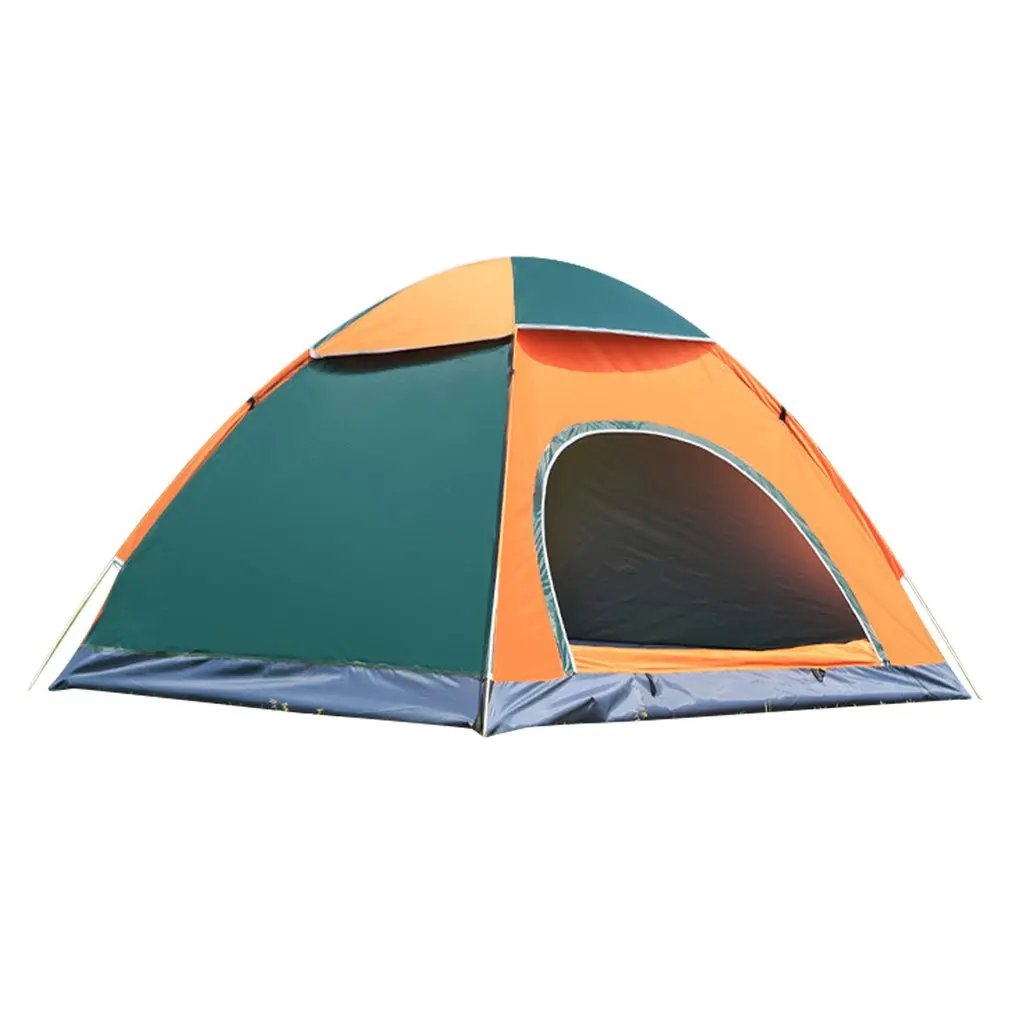 Orange green 3to4 Открытый Кемпинг Складной Палатки Кемпинг водонепроницаемый палатки пляж Кемпинг Душ скорость открытый Мгновенный Всплывающий тент - Цвет: Orange green 3to4