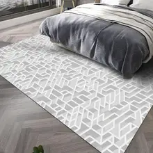 Моющийся кухонный напольный коврик из тесьмы с геометрическим принтом черно-белые полосатые прямоугольные маты 40*60 см Коврик в прихожую