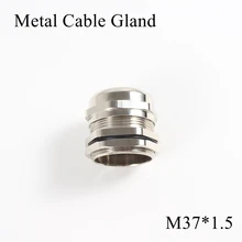 1 шт./лот M37 металлическое уплотнение кабеля IP68 Водонепроницаемый никель Латунный разъем желез для 18-25 мм Электрический провод M37* 1,5 медные скобы