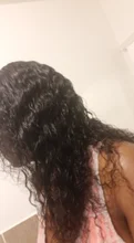 Pelucas de cabello humano peruano para mujeres negras, postizo de ondas profundas con cierre de encaje, 4x4