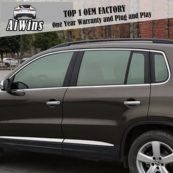 

Car styling stainless Steel Window Trim stickers For VW Tiguan 2010-2016 Windows Frame Sequin trim decorate Accessories