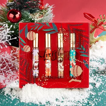 

10ml*4 Aromatic Flower Fruit Fragrance Christmas Perfume Gift Box Long Lasting Fragrance Christmas Gift for Women Girlfriend