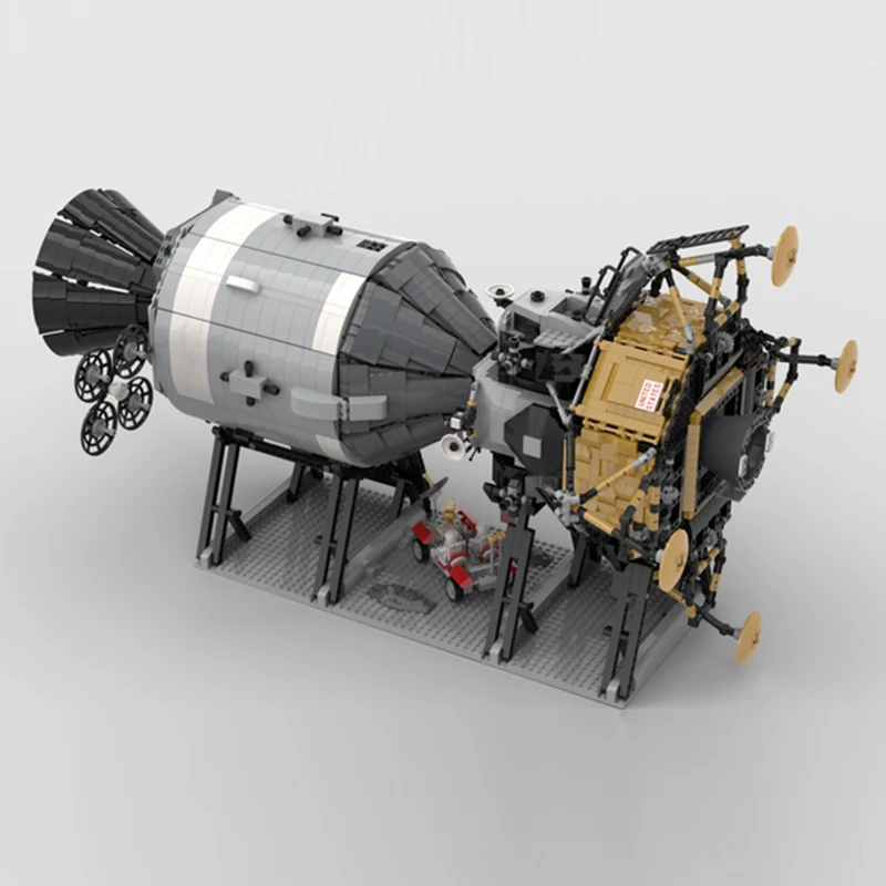 DHL творческие игрушки кино совместим с MOC 26457 Аполлос космический корабль