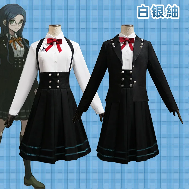 

Anime Danganronpa V3 Shirogane Tsumugi Cosplay Lolita Costume Coat+Shirt+Skirt wig Halloween Christmas Party Suit Uniform