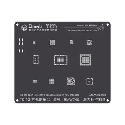 QIANLI iBlack 3D Baseband BGA трафарет для iPhone 5 5S 6G 6Plus 6S 6SP 7 7P 8 8P Wifi power IC Reball паяльная стальная сетка жестяная сетка - Цвет: For iPhone 6 6Plus