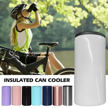 

Drop Shipping 12OZ Beer Cooler 304 Stainless Steel Beer Bottle Can Holder Double Wall Vacuum Insulated Party Slim Beer Colder