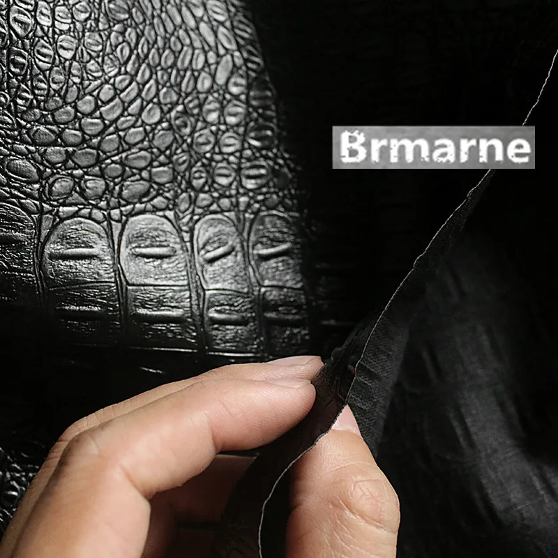 45cm*140cm/piece Crocodile pattern three-dimensional designer leather fabrics high-grade pu | Дом и сад