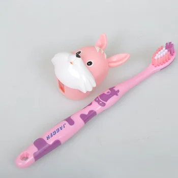 

2-6 Y Children Soft Hair Toothbrush Massage Teeth Care Oral Brush 4 Styles Cartoon Cow Rabbit Cartoon Head Baby Toothbrush w
