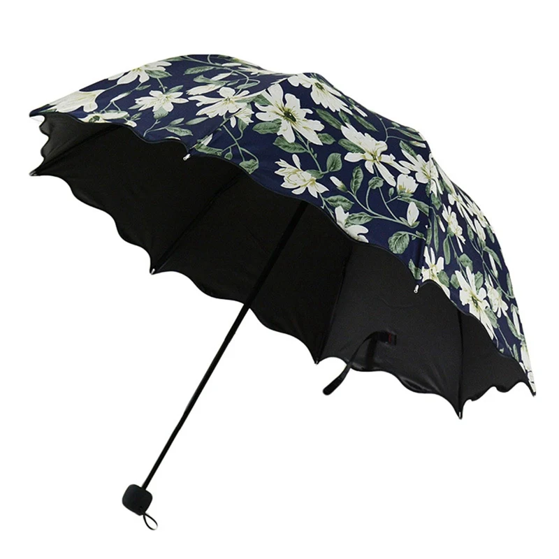 Женская модель Umberlla UV 5U054 2019 высокое качество с оборками три сложения Arch Lily Proof