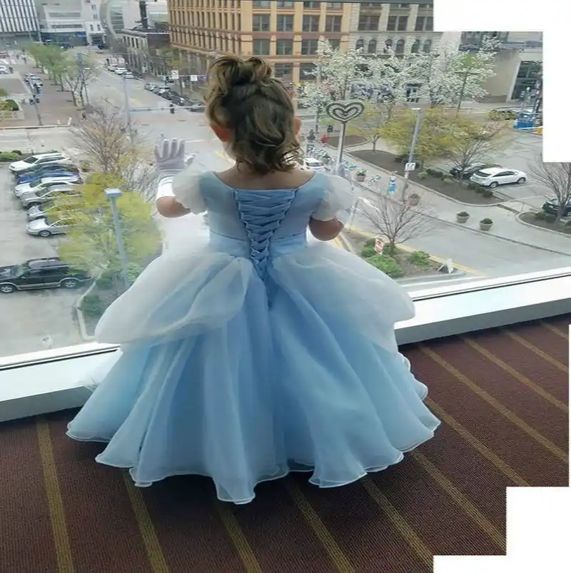 Cinderella Flower Girl Dresses White 