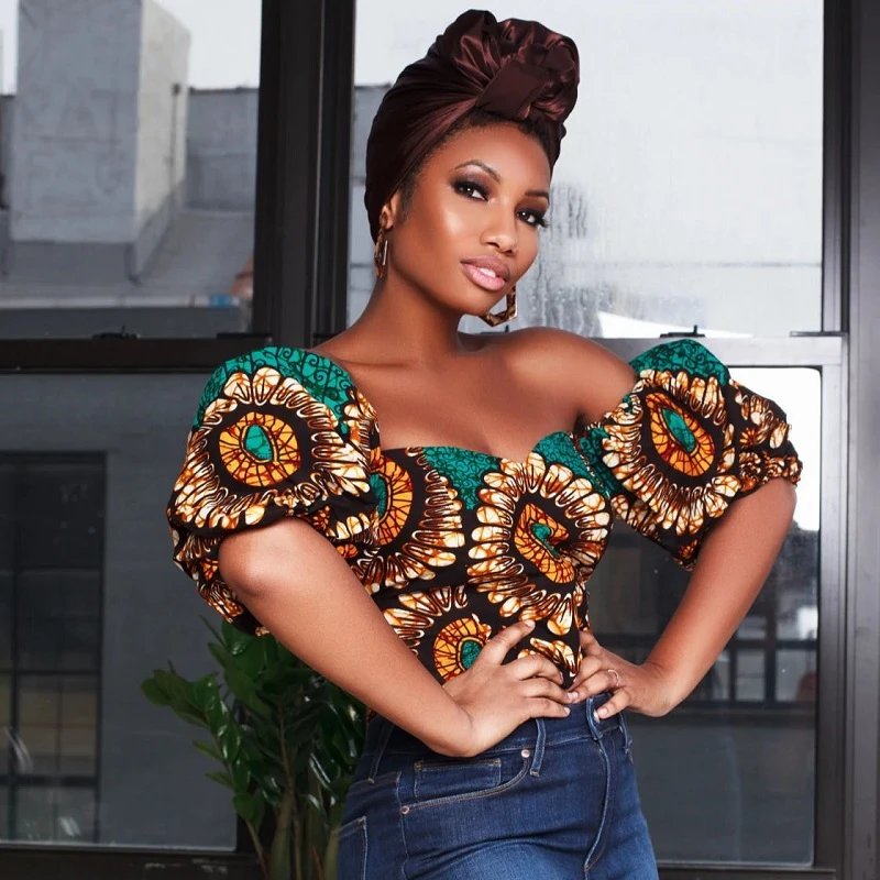 african suit New Summer Off Shoulder Sexy Top For Women African Print Dashiki Hippie Clothes Ankara Wax Blouse Fashion Ladies Streetwear formal dresses south africa
