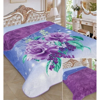 

Bedspread SILVER with fur "Daniel", 225x240 cm