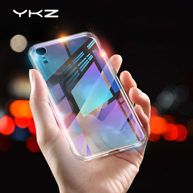 YKZ ультратонкий прозрачный силиконовый чехол для телефона iphone 11 Pro Max XR XS X 7 8 6S Plus