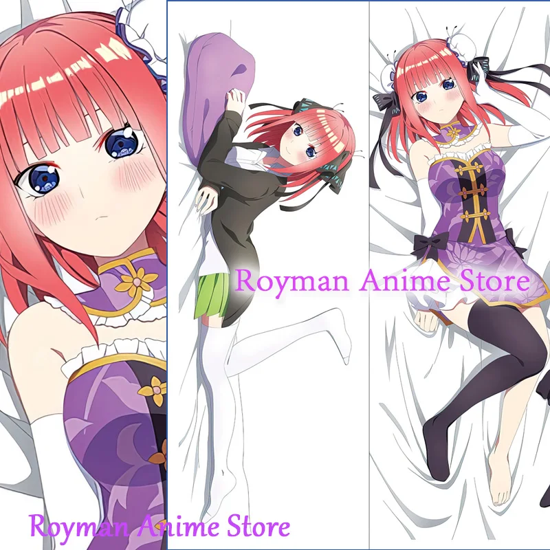 

Dakimakura Anime Nakano Nino The Quintessential Quintuplets Double Sided Print Life-size Body Pillow Cover