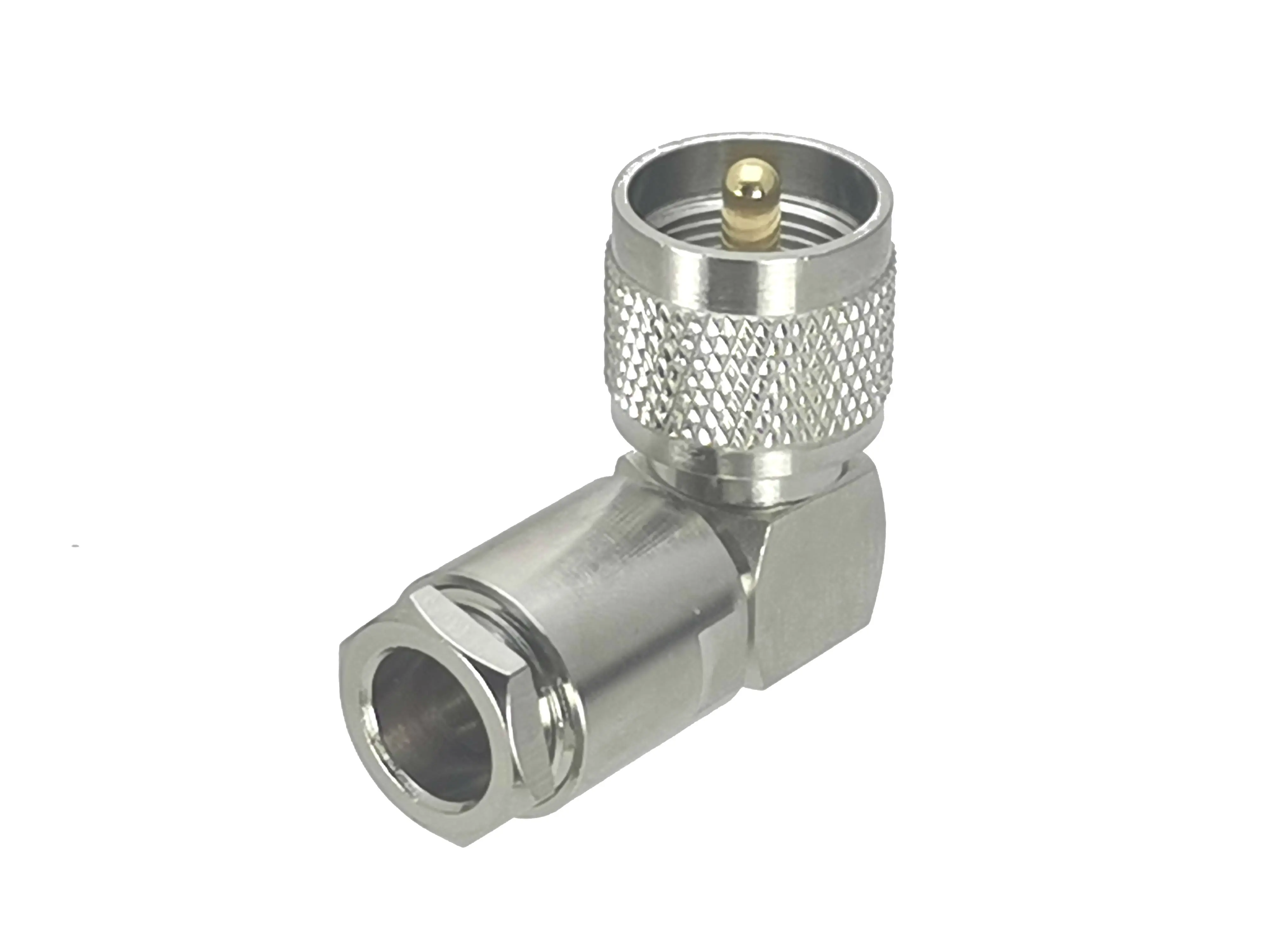 Pces Conector Macho Plugue Ângulo Direito Braçadeira Rg8 Lmr400 rf Adaptador Coaxial Alta Quanlity 10 Uhf Pl259 2 10 pces conector uhf pl259 macho plugue