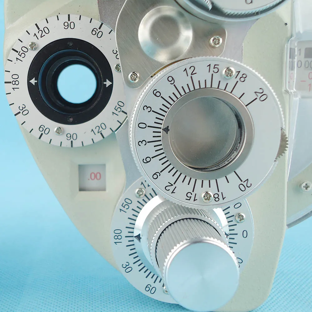 Manual phoropter Optical view tester Vision tester Minus cylinder lenses Black color