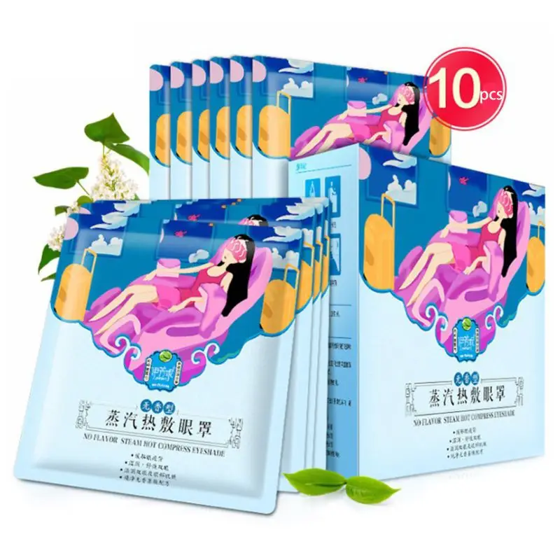 

10 Pcs Steam Eye Mask Warming Fragrance Sleep Spa Patch for Tired Eyes Relaxing