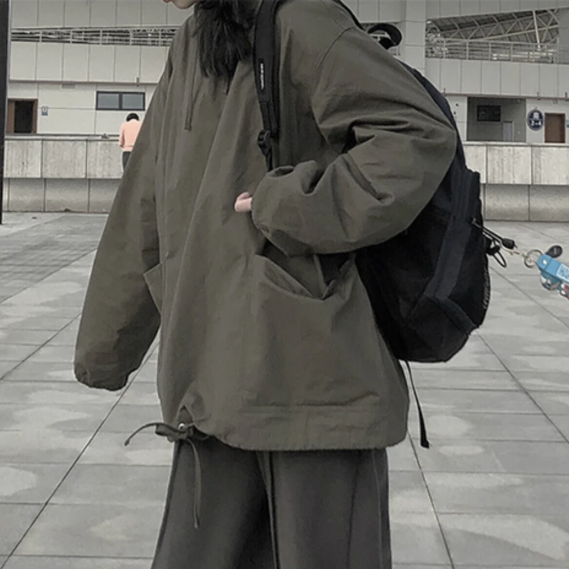 Trench Women Newest Solid Hoodies Loose Casual All-match Female Youth Clothing Big Pockets Chic Korean Streetwear Spring 2020