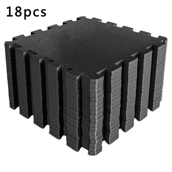

New 18pcs Interlocking Foam Mats Tiles Gym Shock Absorbing Waterproof Sports Mats Comfortable Venue Equipment Home Flooring Mats