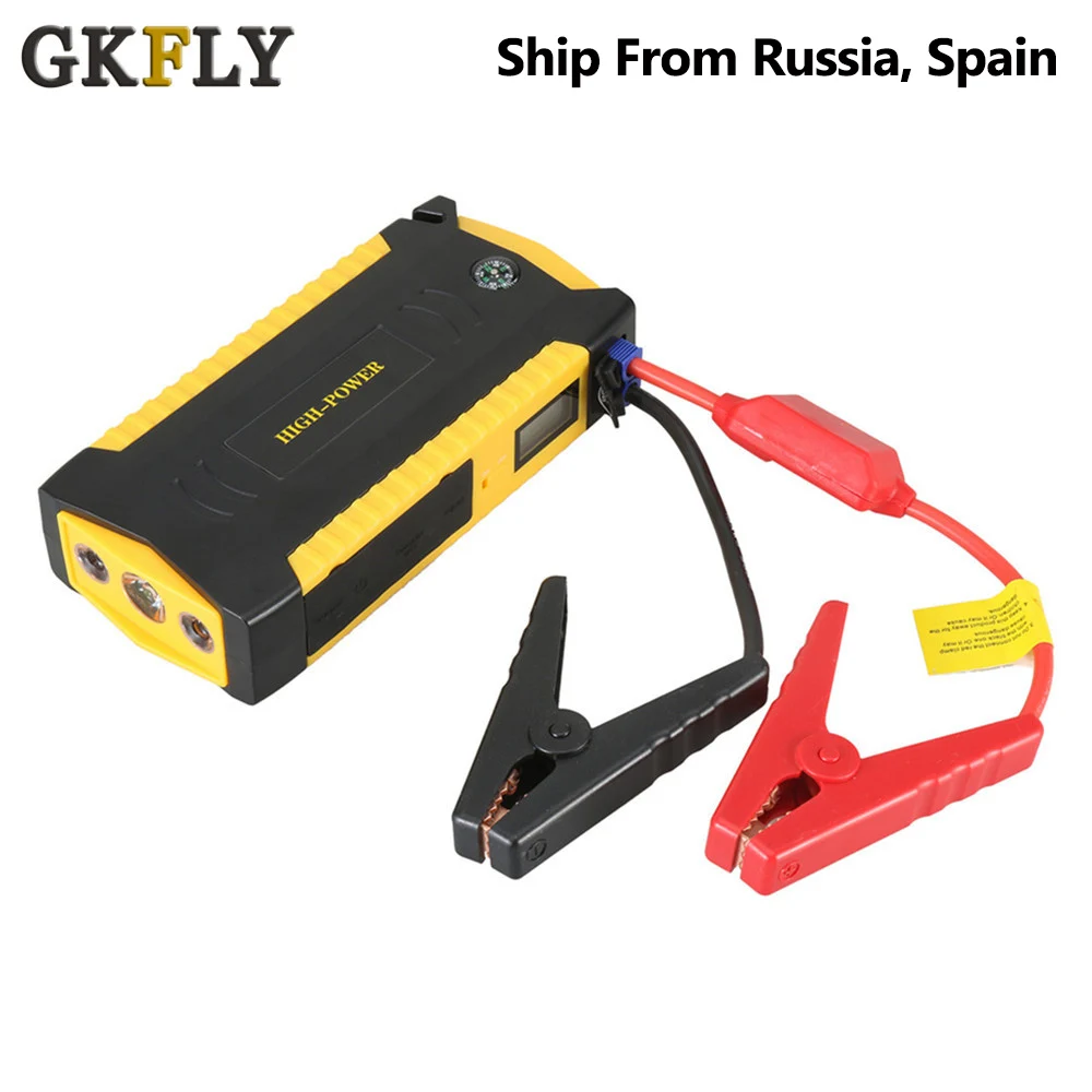 Acheter GKFLY démarreur de saut de voiture multifonction 16000mAh dispositif de démarrage 600A 12V Diesel essence chargeur de voiture pour voiture batterie Booster Buster