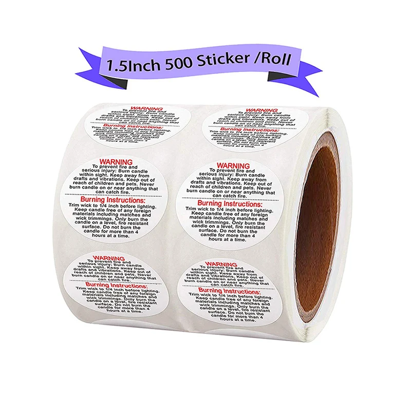 500 Labels Per Roll Custom Sticker for Bakeries 1.5 inch Round Kraft Stickers Thank You for Supporting My Small Business Labels Crafters & Small Business Owners 