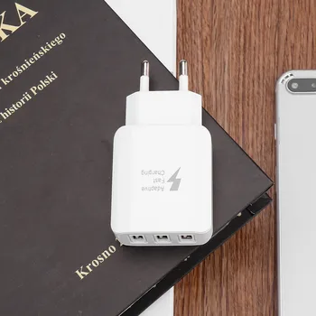 

AC DC Universal USB Power Adpater Supply Charger 5V Power Adpater Supply 3Ports USB Fast Charger 5V 2A 220V TO 5V EU Plug