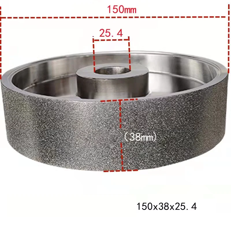 6 Inch 150*38*25.4mm Diamond Grinding Wheel for Ceramic Glass Tungsten Steel Polishing Wheel 45# 80# 180# 200# 320# 600# 800#