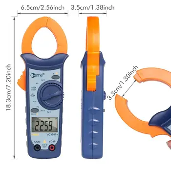 

10 Sets Eone VC3267+ Digital Clamp Meter handheld Multimeter AutoRange Voltage Current Resistance Frequency Capacitance Measure