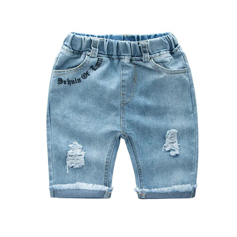 Детская одежда в Корейском стиле; летние шорты для младенцев; коллекция года; мягкие джинсовые шорты для детей; повседневные блестящие шорты с дырками