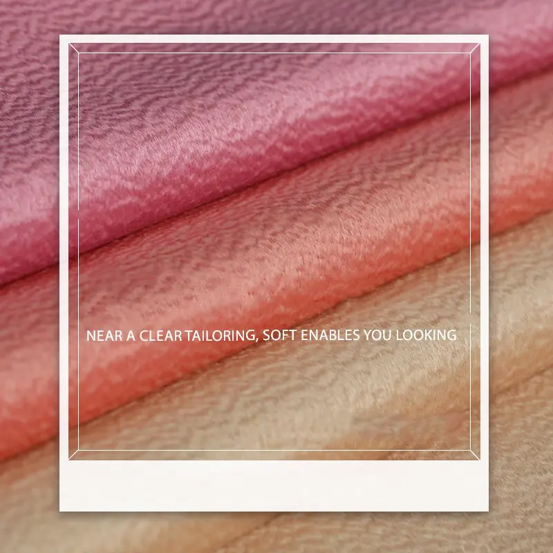 

18 Autumn&Winter New Wool/Silk Single Side Water Wave Fabric For Women Coat 150cm wide Macaroon Fashion cloth For DIY Sewing Hot