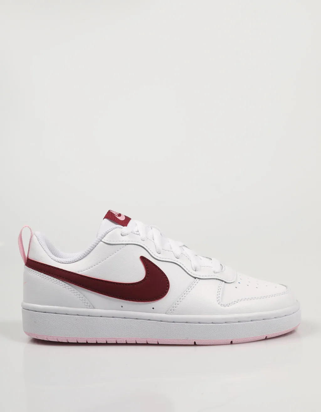 NIKE ZAPATILLAS COURT BOROUGH WHITE/BEET BQ5448 Blanco Polipiel Mujer – White SNEAKERS Woman 76633