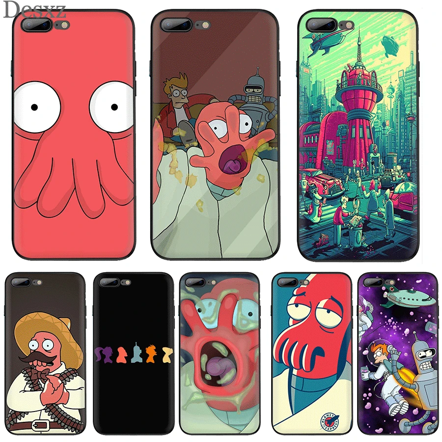 

Mobile Phone Case for iPhone 11Pro XR X XS Max for iPhone 7 8 6 6s Plus 5 5s SE Cover TPU Futurama Zoidberg