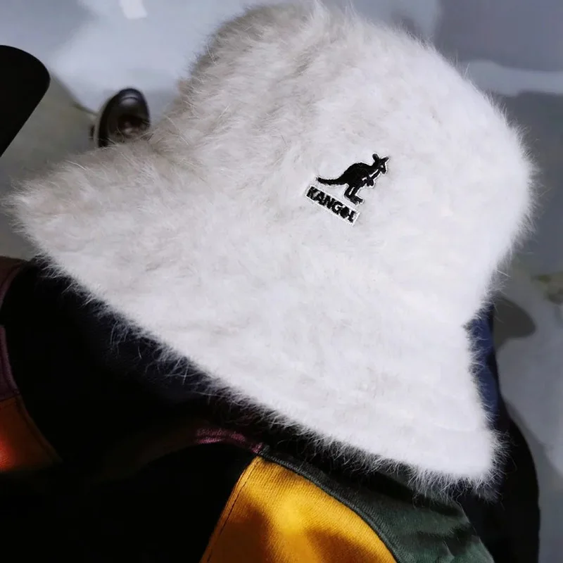 KANGOL Rabbit Fur Fisherman Hat Winter 