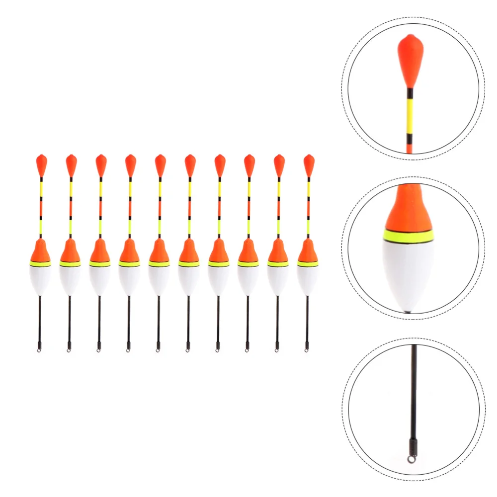

10Pcs Fishing Float Creative Shape Buoyancy Fishing Line Bobber Buoy Accessory