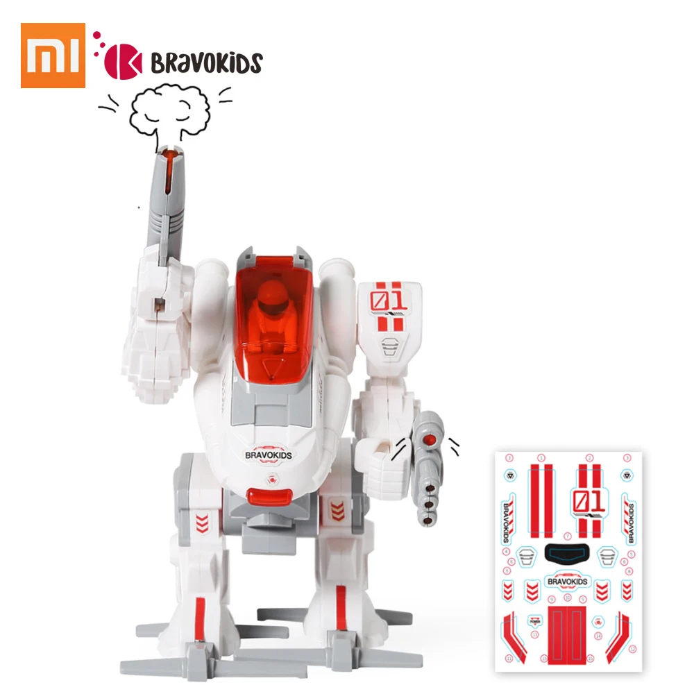 Xiaomi Bravokids DIY робот строитель DIY строительные блоки электрический набор игрушек своими руками головоломка сборная игрушка модель дети мальчик девочки игрушки