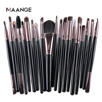 Maange-conjunto de pincéis de maquiagem com 6/12/12 peças, kit de beleza para sombra, pó, blush, sobrancelha, blush, cabeça dupla 1