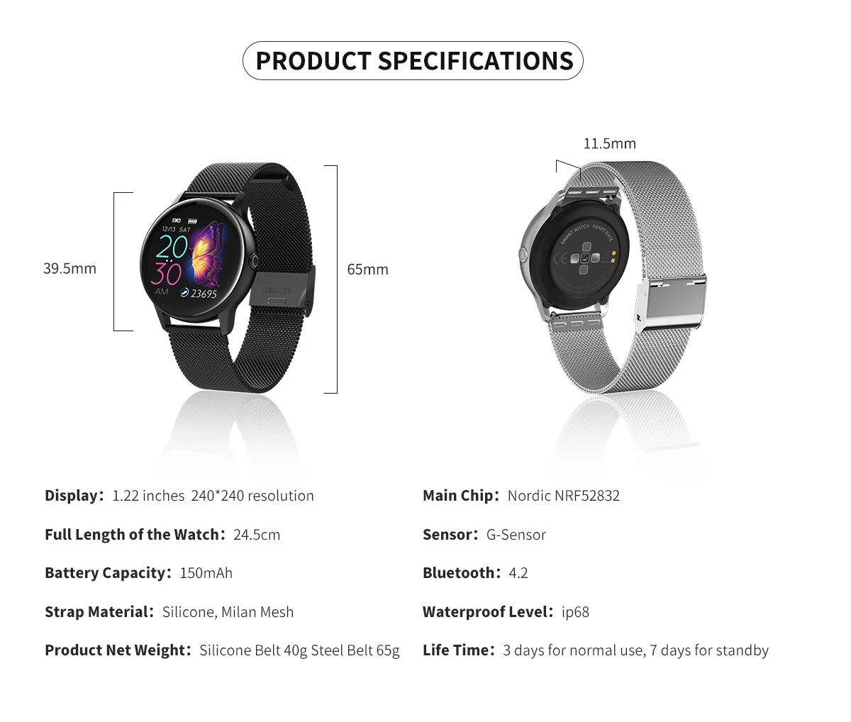 Модные умные часы DT88 для мужчин и женщин спортивные IP68 шагомер браслет ips сердечного ритма Bluetooth Смарт часы для IOS Android