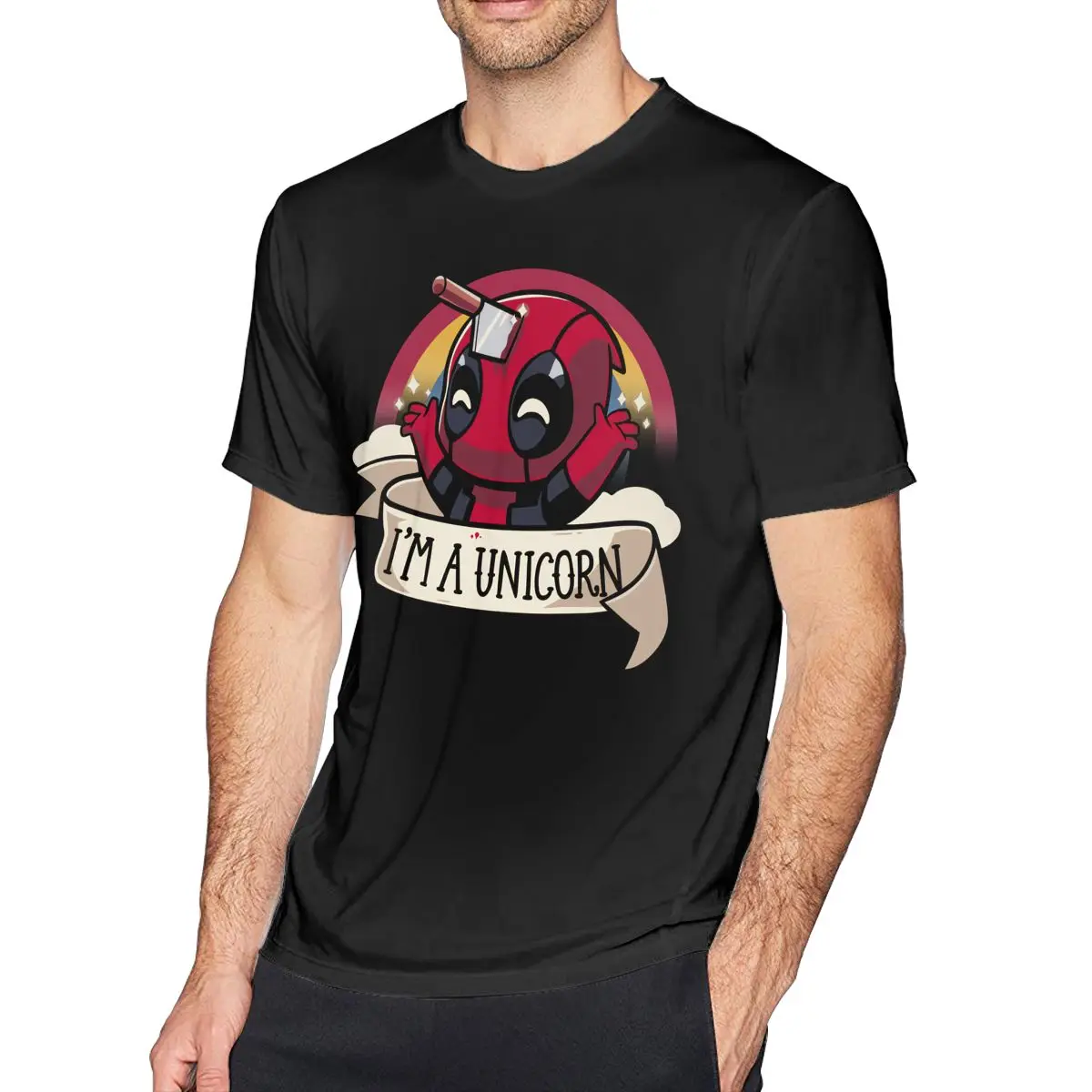 

Unicorn T Shirt I Am A Unicorn T-Shirt Short Sleeve Oversized Tee Shirt Fashion Mens Graphic Cotton Tshirt