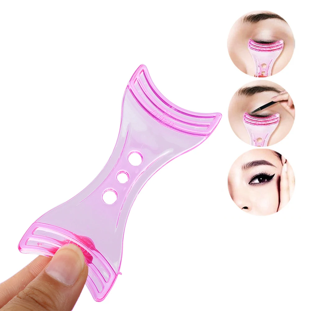 ELECOOL 1pc Reusable Eyeliner Template Stencil Quick Eyeliner Drawing Guide Tool For Women Eyeliner Shaper Eye Makeup Tool