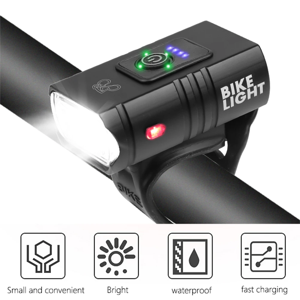 Bicycle Light T6 LED 6 Modes USB Rechargeable 800LM Bicycle Lamp Front Headlight Flashlight Bicycle Light Bicycle Accessories