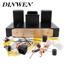 1 комплект ламповый усилитель абсолютно класс A одиночный конец интегрированный EL34 Усилитель Вакуумный ламповый клапан Настольный усилитель незавершенный DIY HiFi