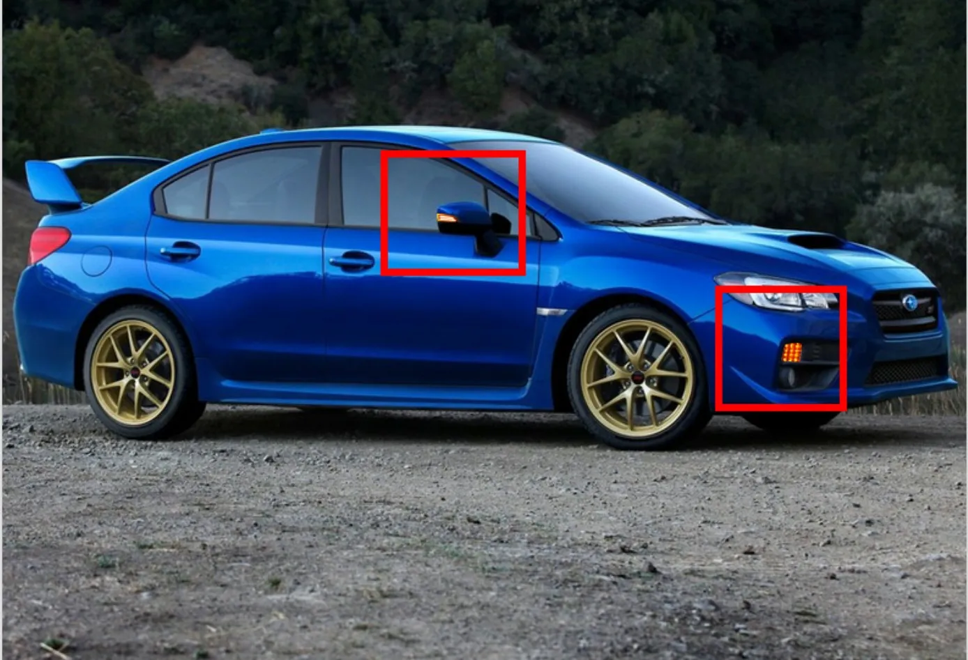 Для Subaru WRX STI 15-18 светодиодный световой сигнал поворота и динамическая боковая зеркальная мигающая лампа