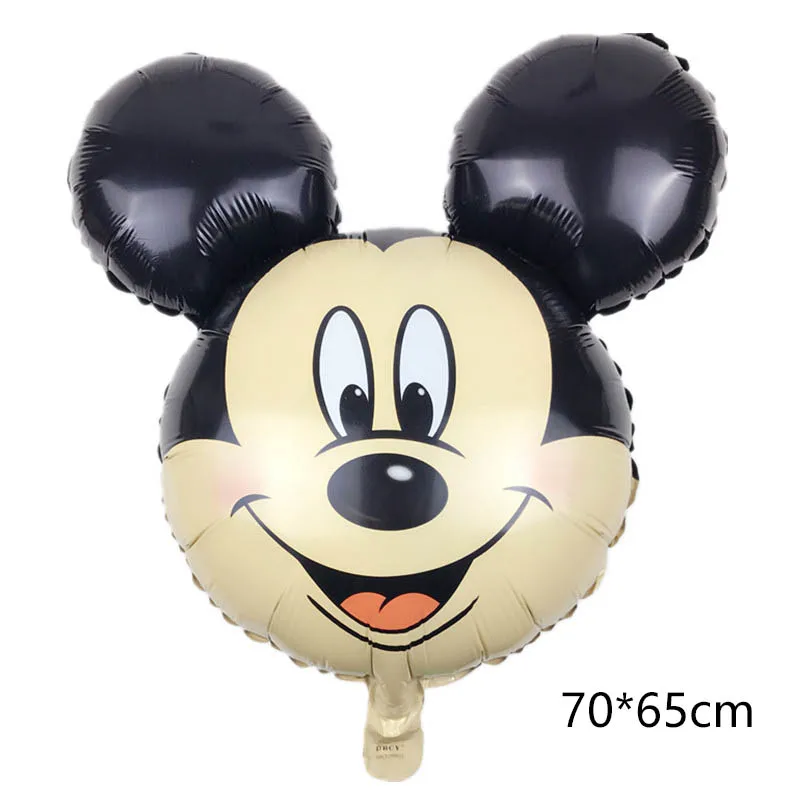 72Pcs мальчик девочка день рождения надувные шары Mickey Minnie Мышь ко дню рождения, вечерние украшения детский душ гелия точка латексные детские игрушки Воздушные шары