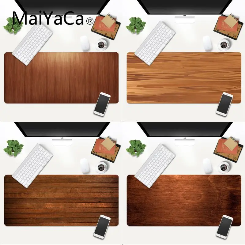 

MaiYaCa My Favorite Brown wood Laptop Gaming Mice Mousepad Gaming Mouse Pad Large Deak Mat 600x300mm for overwatch/cs go